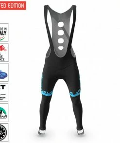 BJORKA Collant à Bretelles Hiver Team Winter Noir Bleu Turquoise 2022