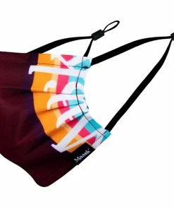 MAASK Masque Hygiénique Réutilisable Adulte Beet Bordeau